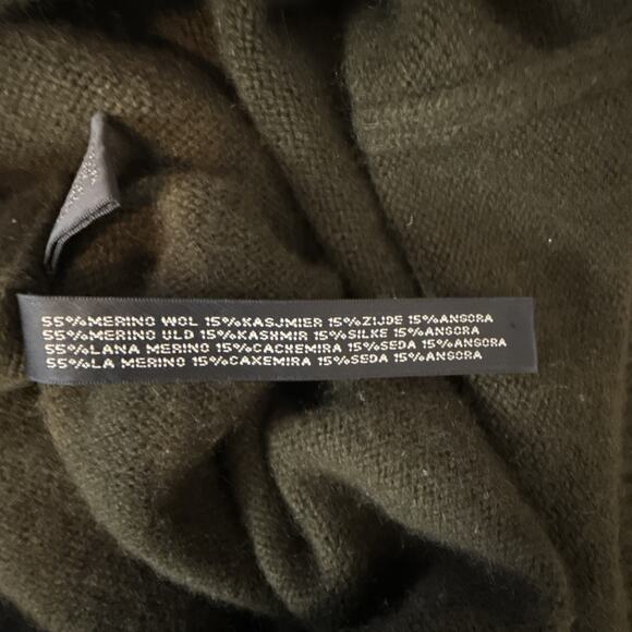 Ralph Lauren Black Label Olive Green Long Sleeve Turtleneck Sweater Dress Size S - Picture 7 of 7